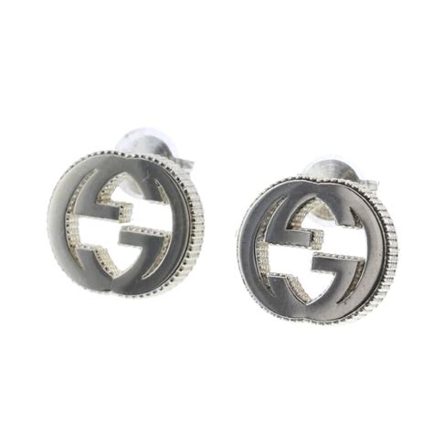 gucci interlocking g earrings|gucci chandelier earrings.